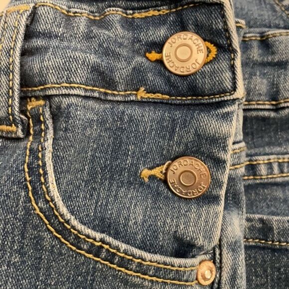 Jordache Denim Dip Dye Overall Shortalls Girl's Size M (7-8) Casual Boho - Picture 12 of 14